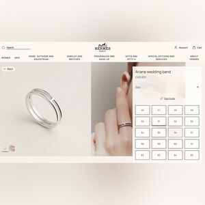 Hermes Ariane Ring AU750